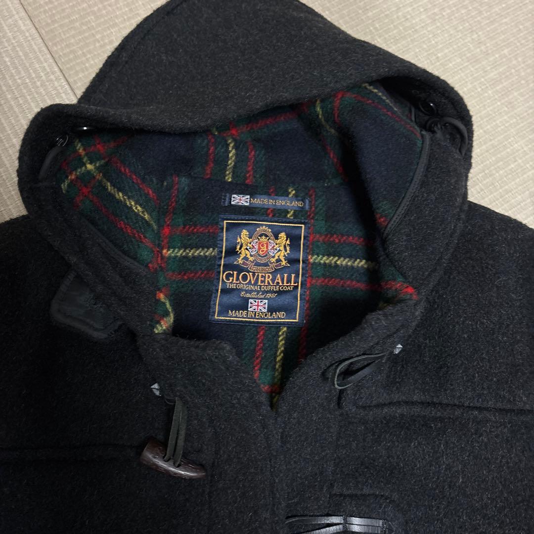 西郷　　GLOVERALL ブラック ダッフルコート