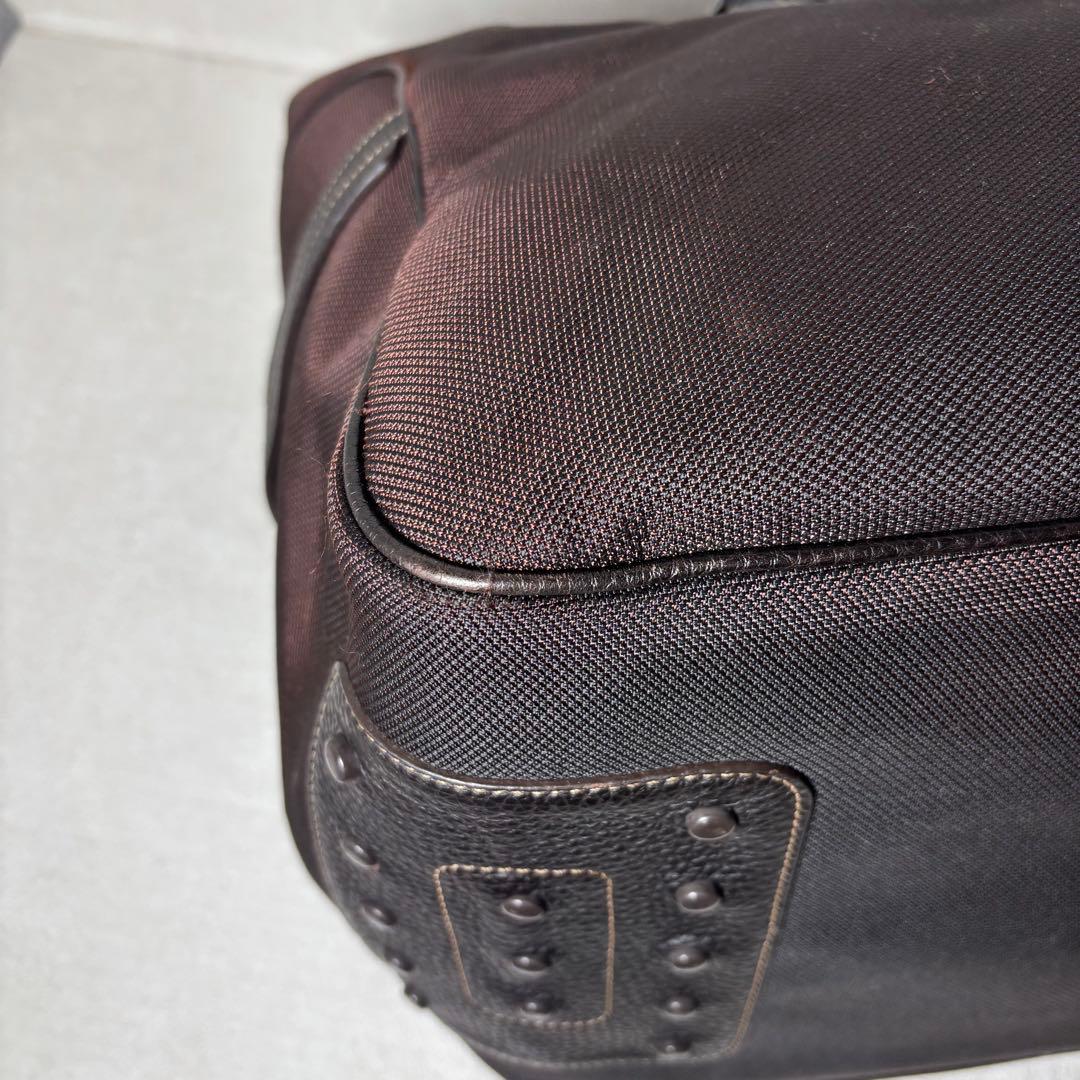 Tod's トッズ ボストンバッグ ショルダー 2way ブラウン レザー