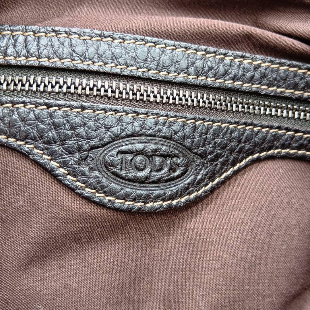 Tod's トッズ ボストンバッグ ショルダー 2way ブラウン レザー