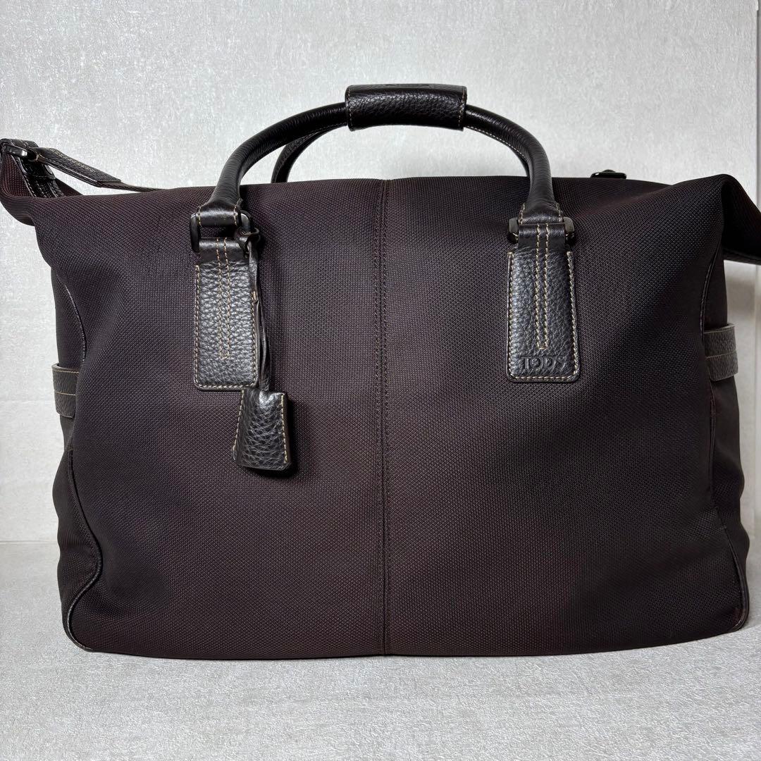 Tod's トッズ ボストンバッグ ショルダー 2way ブラウン レザー