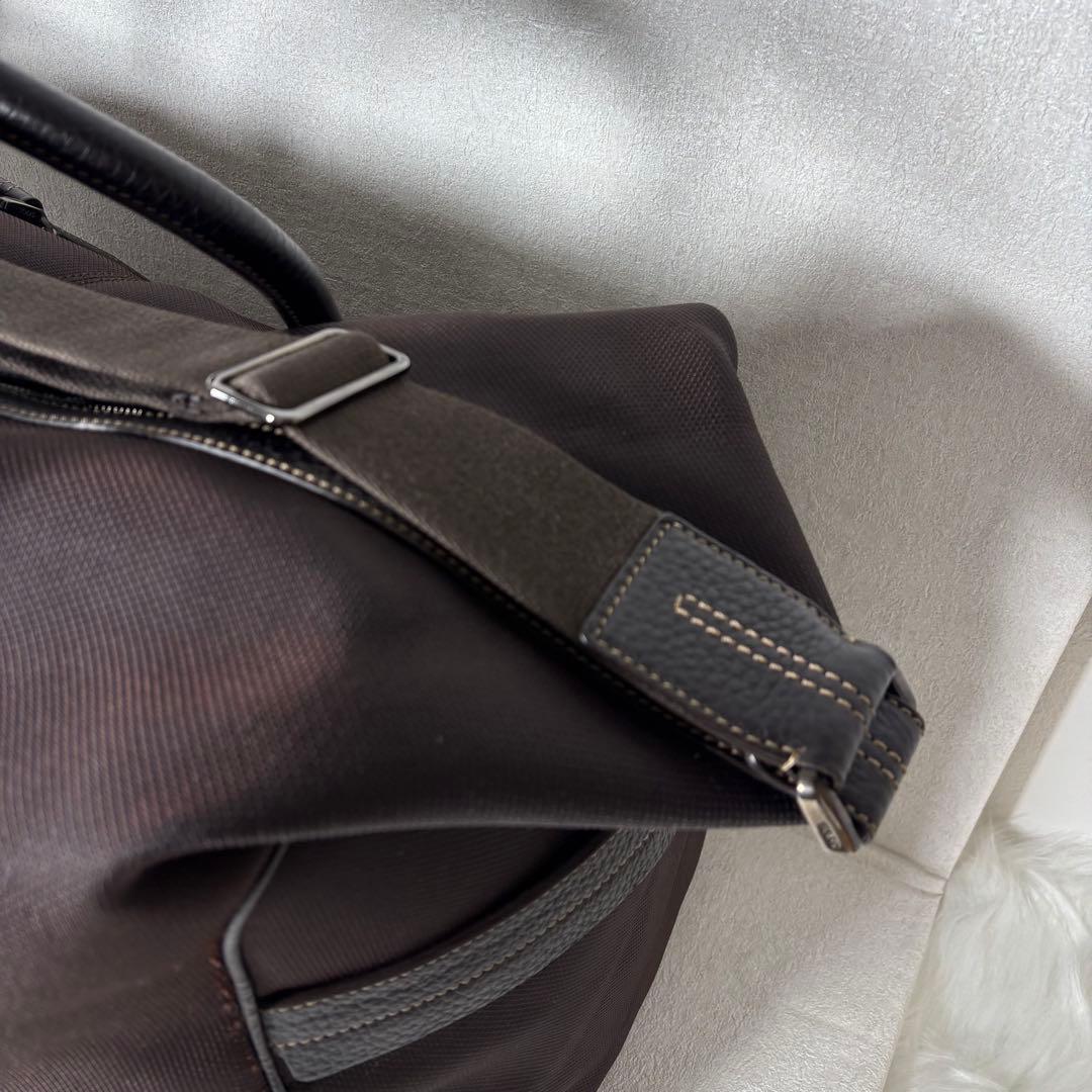 Tod's トッズ ボストンバッグ ショルダー 2way ブラウン レザー