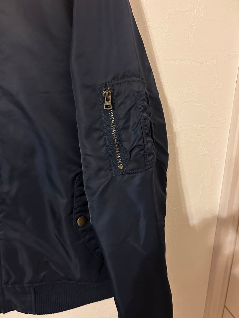 【希少】GAP ネイビー MA-1 ジャケット 艶あり　美品　在原みゆ紀
