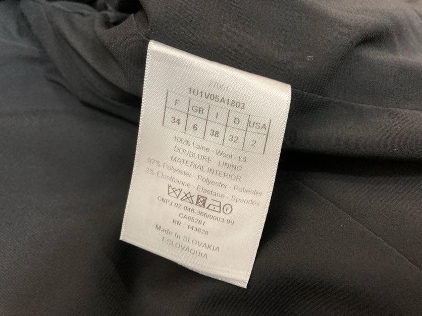 クリスチャンディオール D UNIFORME テーラードジャケット CDロゴ