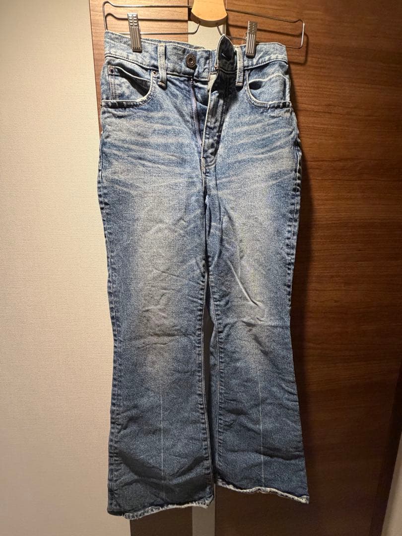 MOUSSY フレアデニム ブーツカットライトブルー