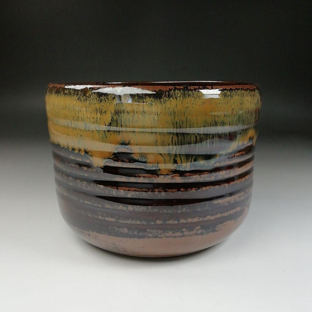 Ｔ１５１　建水　『高取焼』『高取建水』『鬼丸雪山作』　共箱　茶道具
