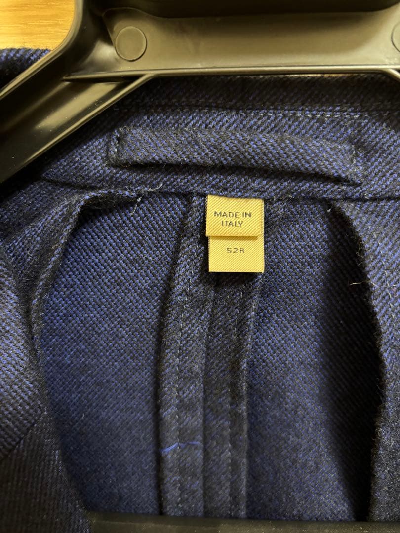 ※値下げ美品BURBERRY テーラードジャケット ネイビー 52R イタリア製