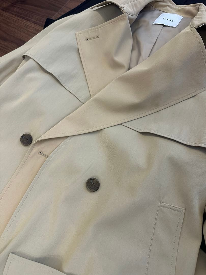 CLANE クラネ　LAYER LONG TRENCH COAT