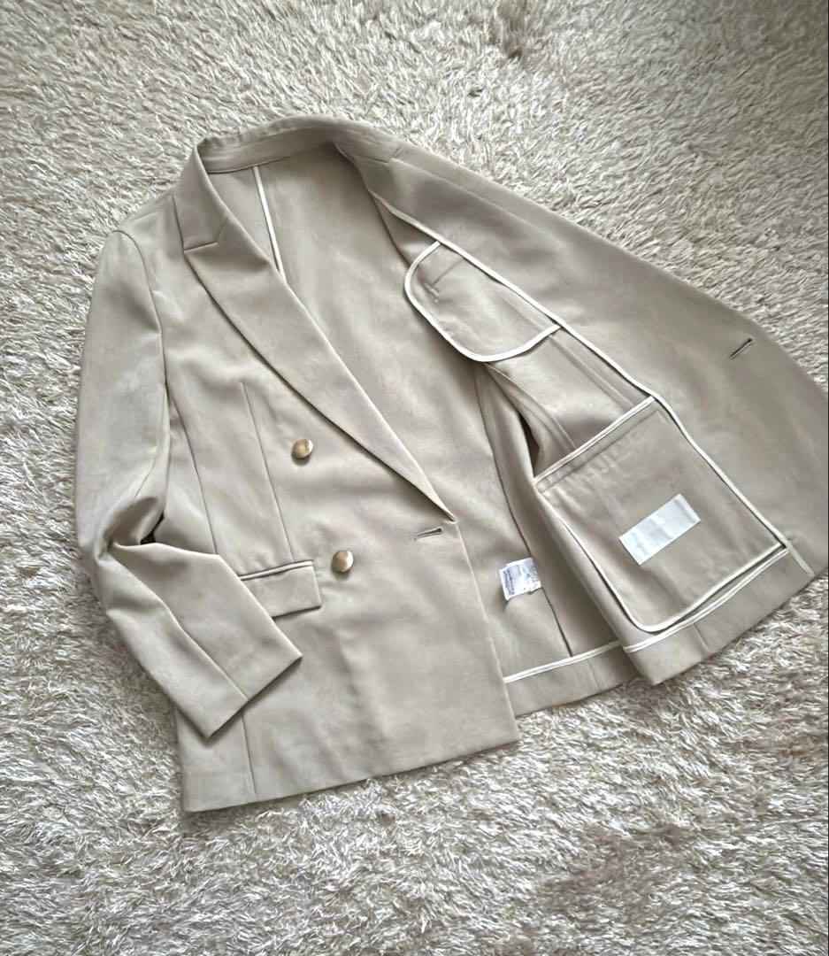 美品【NOLLEY'S】ウォッシャブルドライシャンブレーダブルジャケット