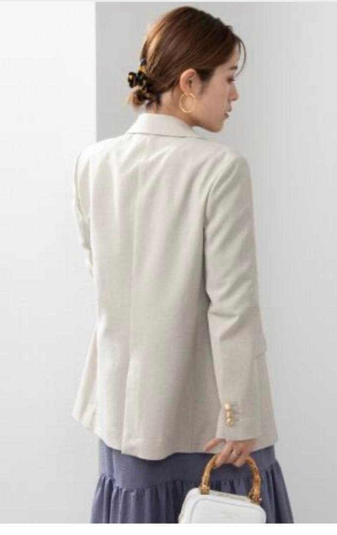 美品【NOLLEY'S】ウォッシャブルドライシャンブレーダブルジャケット
