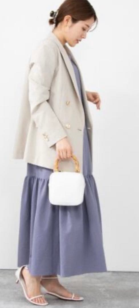 美品【NOLLEY'S】ウォッシャブルドライシャンブレーダブルジャケット