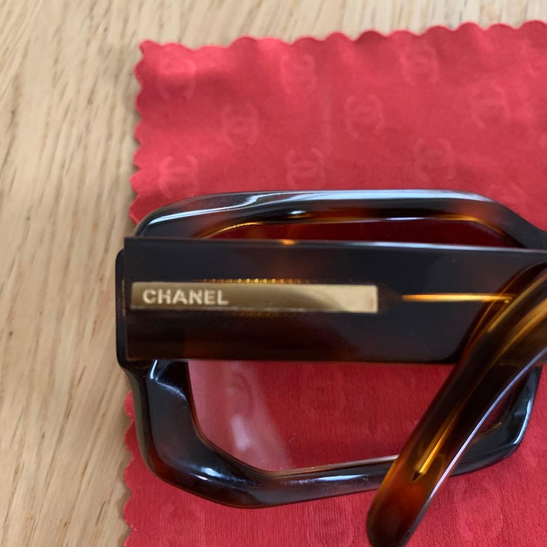希少 CHANEL シャネル ヴィンテージ サングラス ケース付き べっ甲柄