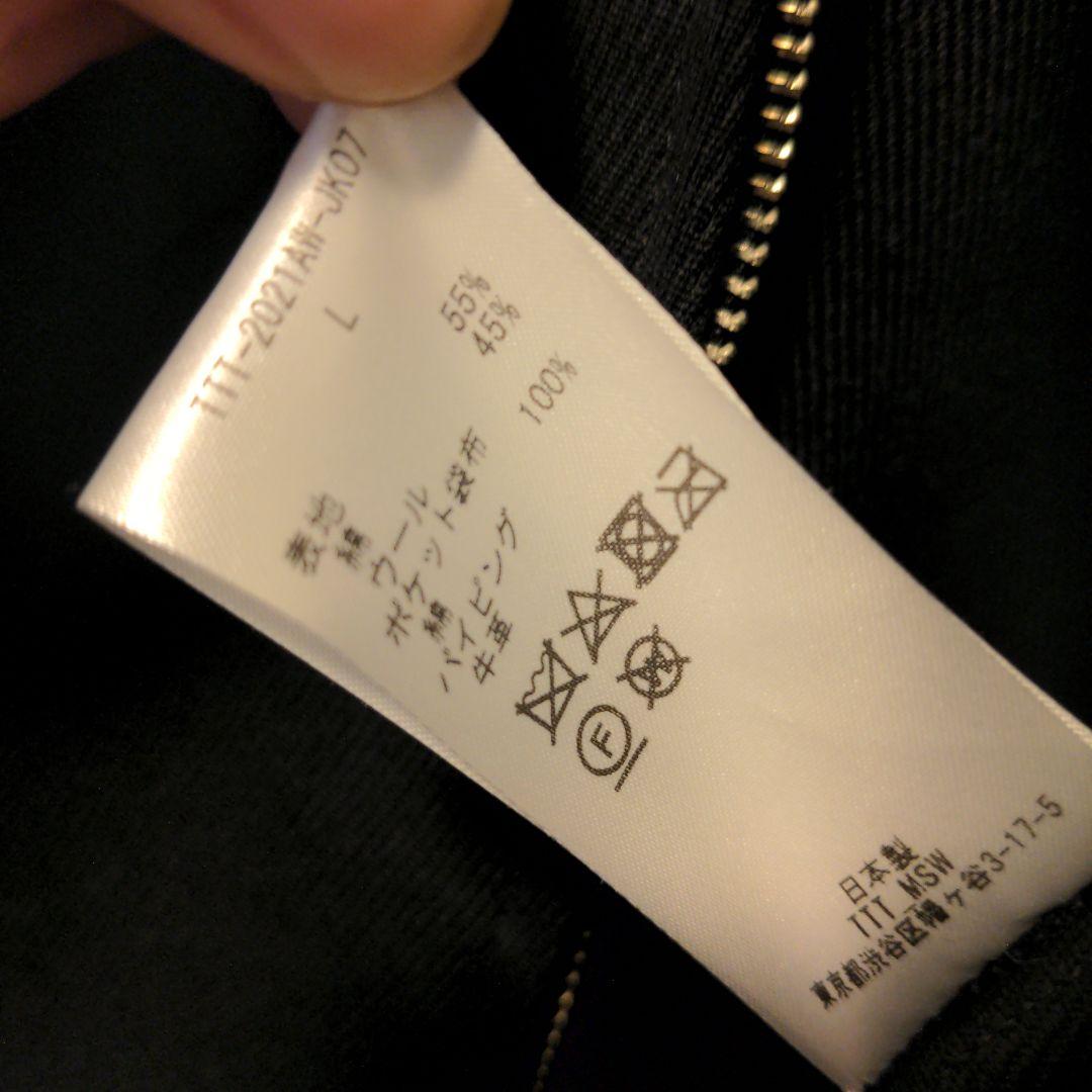 ジャケット・アウター TTT MSW wool leather piping jacket L