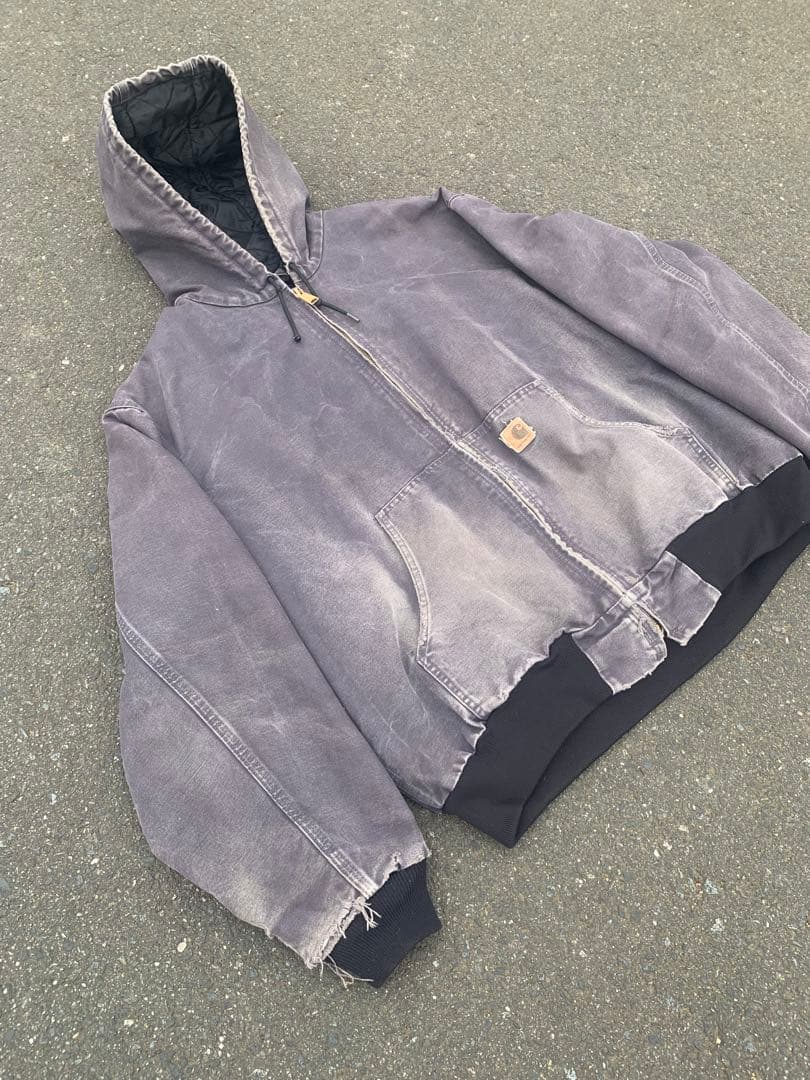 い*ん様 90s Carhartt アクティブジャケット　フェード　ブラック　短