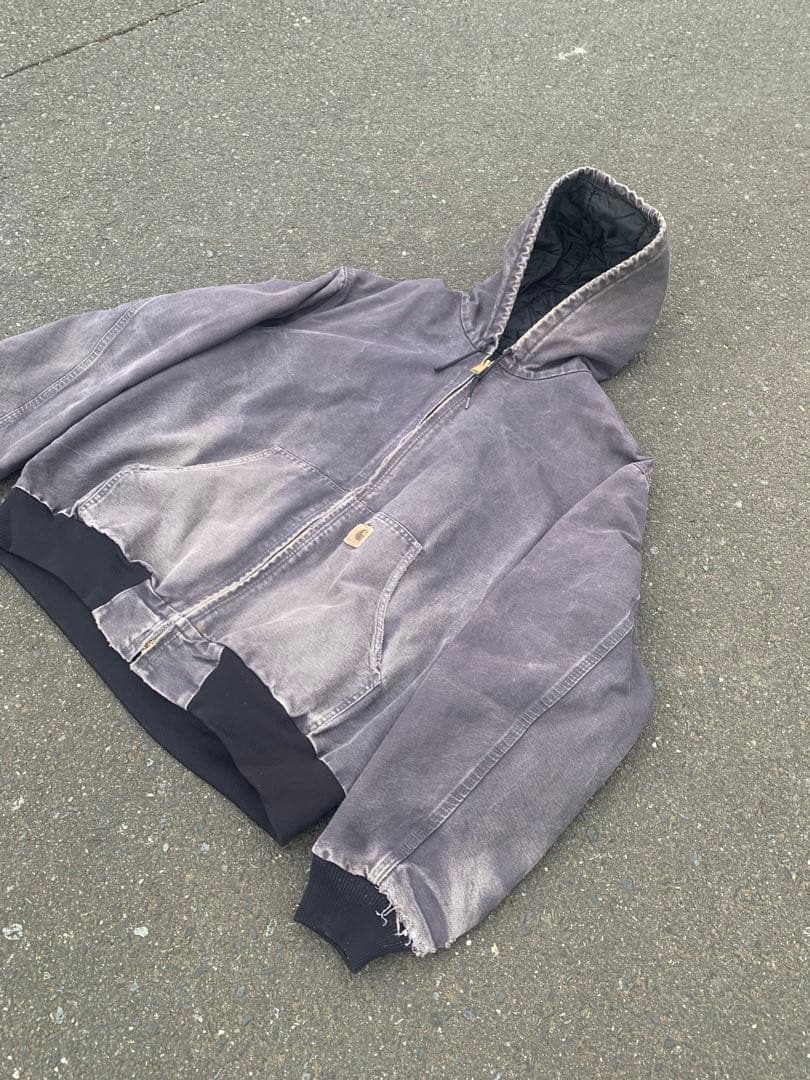 い*ん様 90s Carhartt アクティブジャケット　フェード　ブラック　短