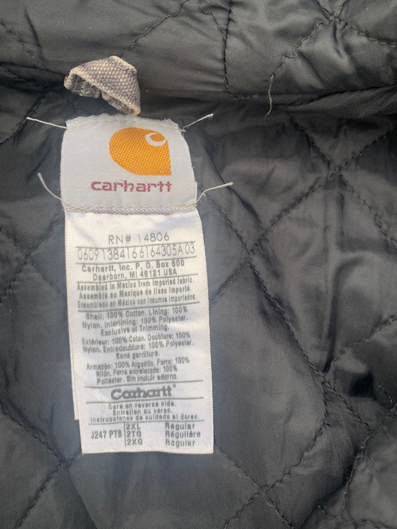 い*ん様 90s Carhartt アクティブジャケット　フェード　ブラック　短