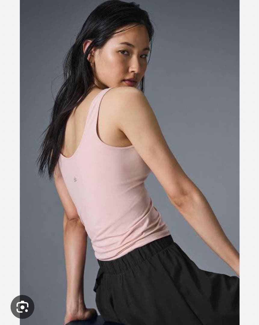 ヨガ・ピラティス ALOYOGA SHEER GLOOW TANK