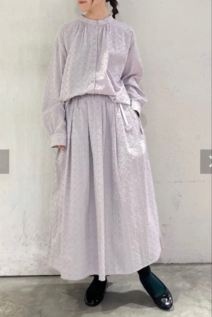 美品　今季nop de nod サークルスノーカット　タックスカート