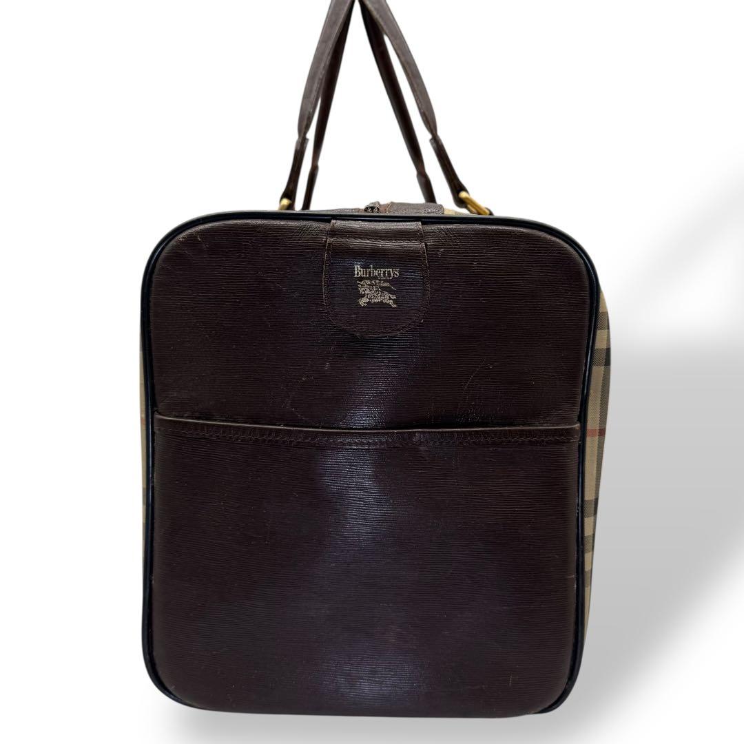 BURBERRY バーバリー ボストンバッグ ノバチェック シャドーホース