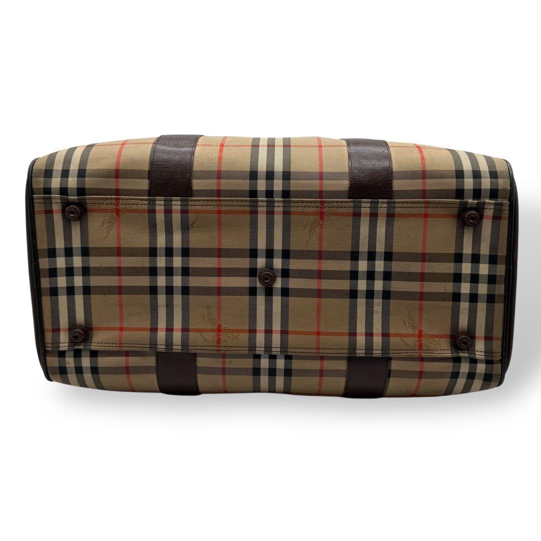 BURBERRY バーバリー ボストンバッグ ノバチェック シャドーホース