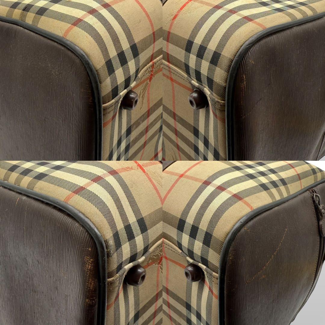 BURBERRY バーバリー ボストンバッグ ノバチェック シャドーホース