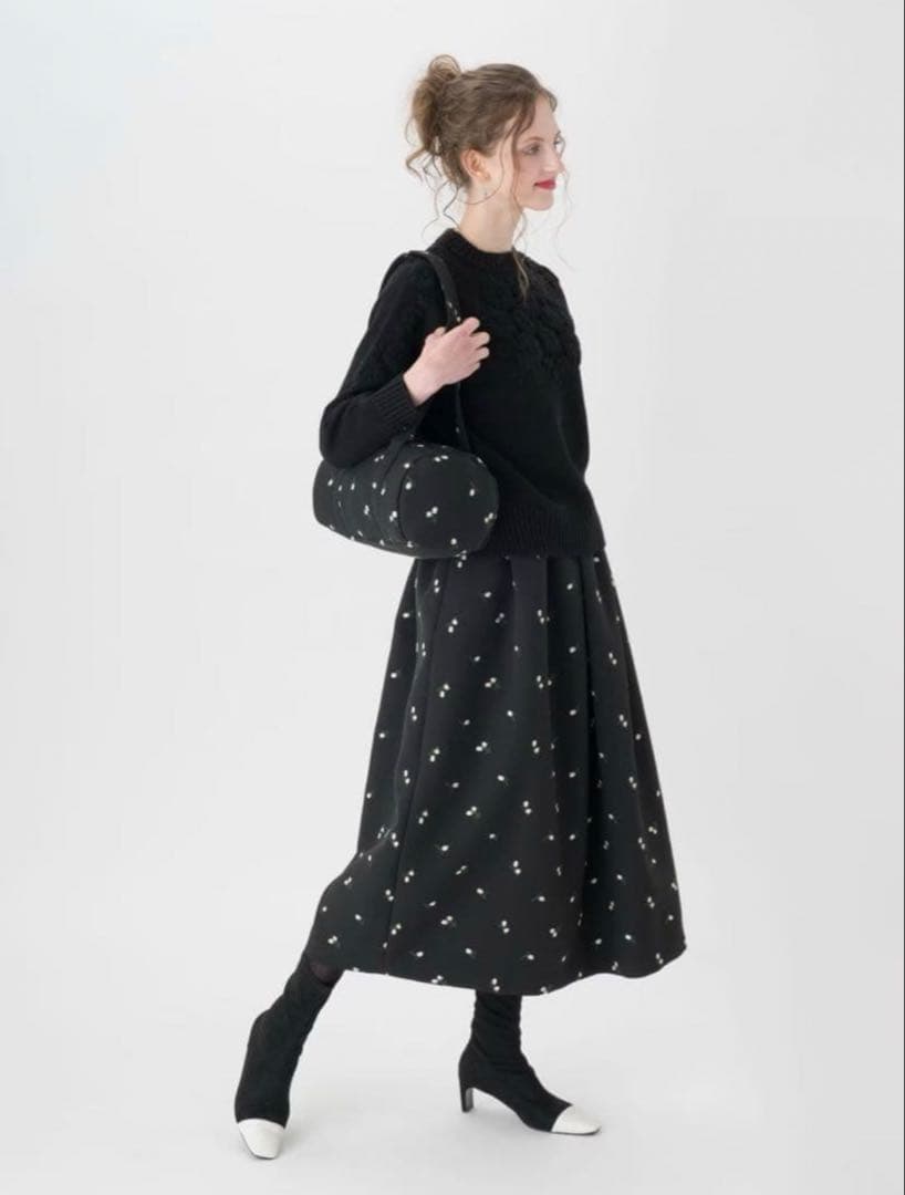 【25AW】ツルバイマリコオイカワ スカート floralia