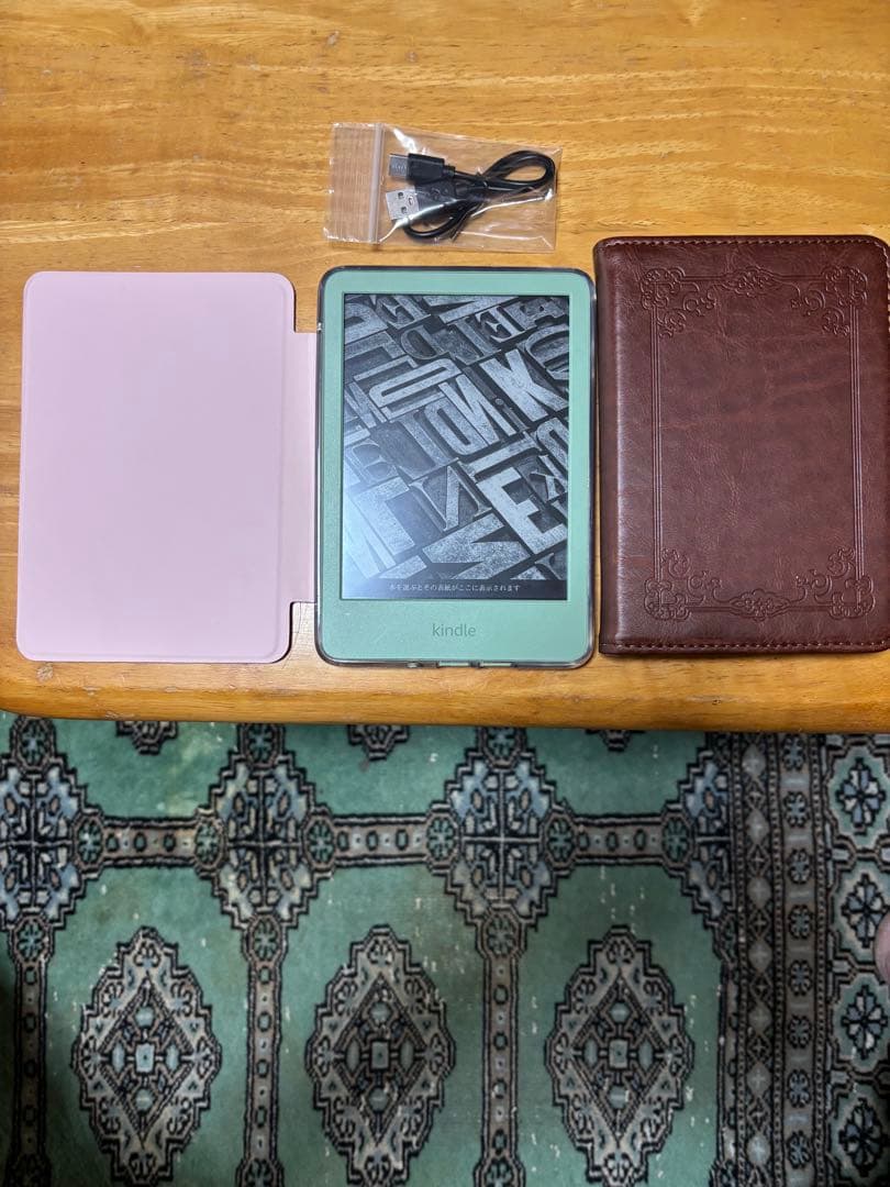 New Kindle 2024 11世代 マッチャ　ケース2種類付き
