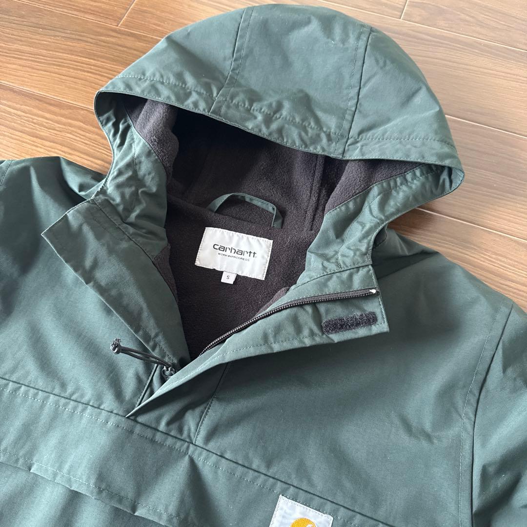 Carhartt ダークグリーン フード付きアノラック s