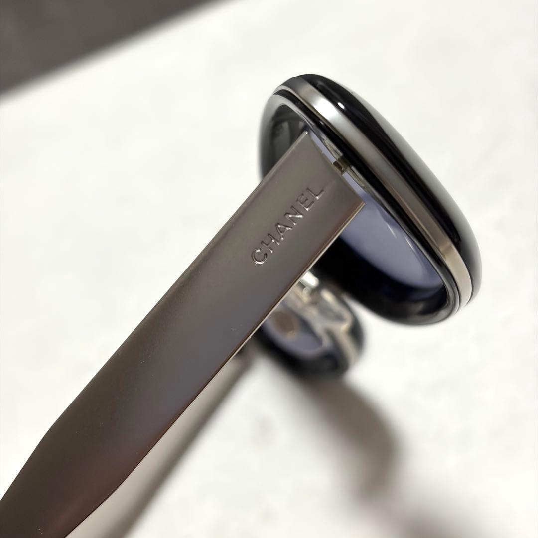美品 CHANEL サングラス オーバル型 y2k 小ぶり レディース 箱付き