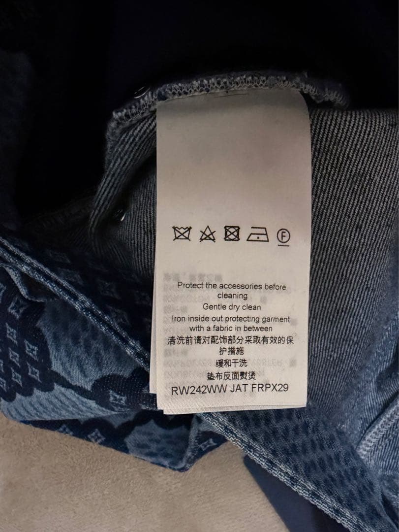 24秋冬 LOUIS VUITTON ダミエ デニムパンツ 季節問わず長く着れる