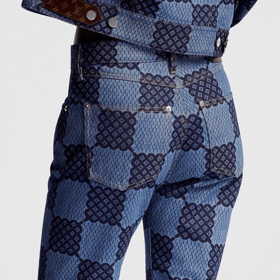 24秋冬 LOUIS VUITTON ダミエ デニムパンツ 季節問わず長く着れる