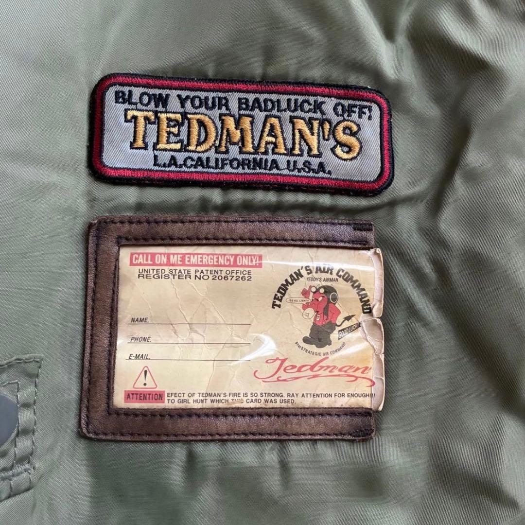 《希少》TEDMAN FIREMAN 消防士　MA-1 刺繍　ワッペン　44