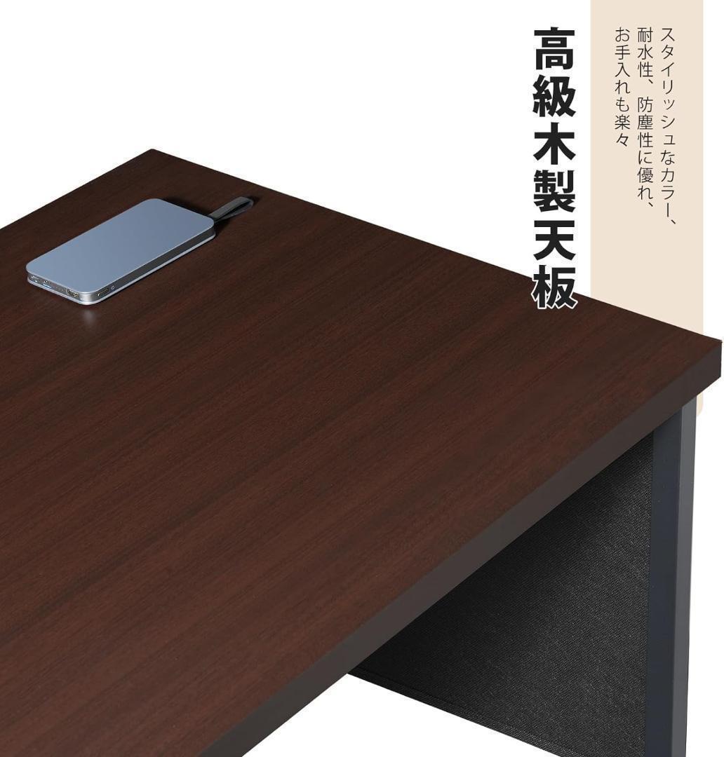 L字デスク 黒　オフィス机　PC　右棚左棚 107奥行きx80幅x74高さcm