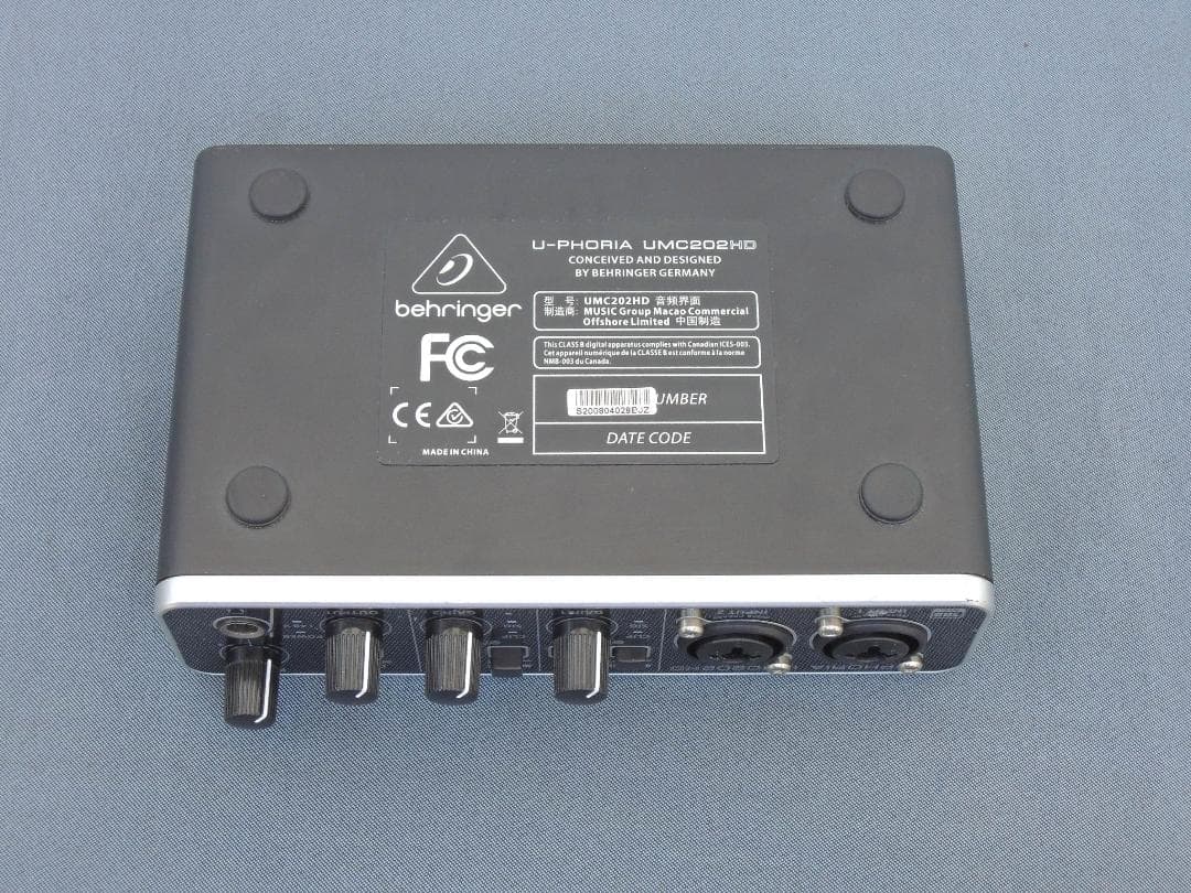 N646△BEHRINGER U-PHORIA UMC202HD ベリンガー