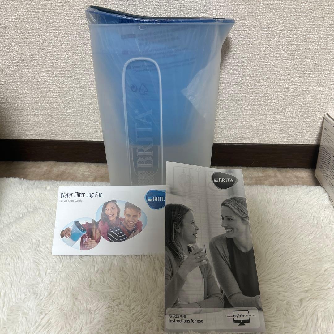 [新品、未開封]BRITA ポット型浄水器 1L フィルター8個付き