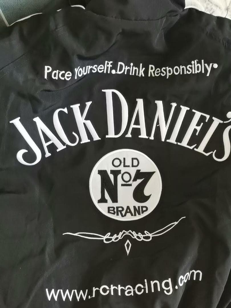Jack Daniel’s F1 レーシングジャケット 刺繍 中綿 男女兼用H7