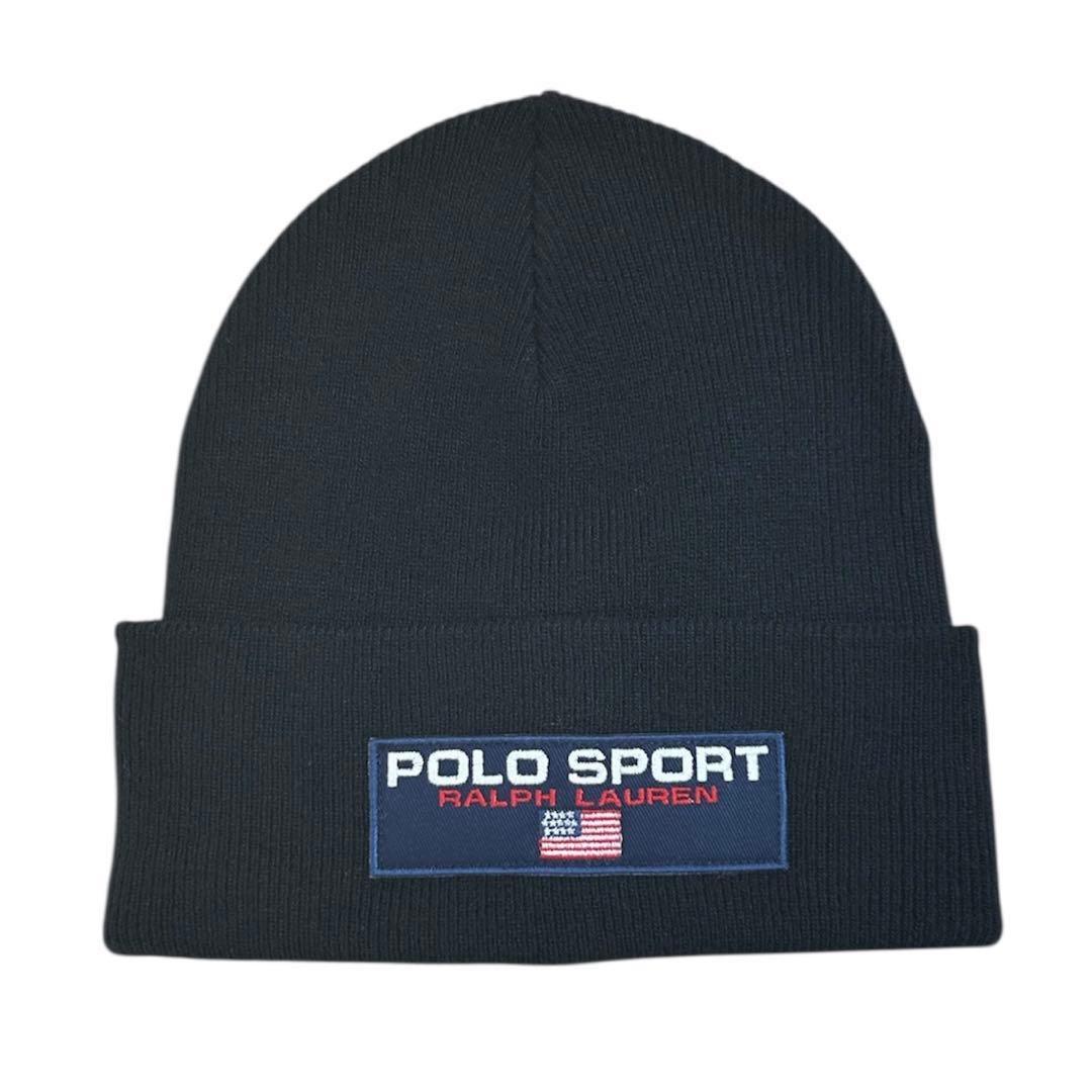 極美品❗️完売品❗️POLO SPORT 復刻ビーニー BLACK