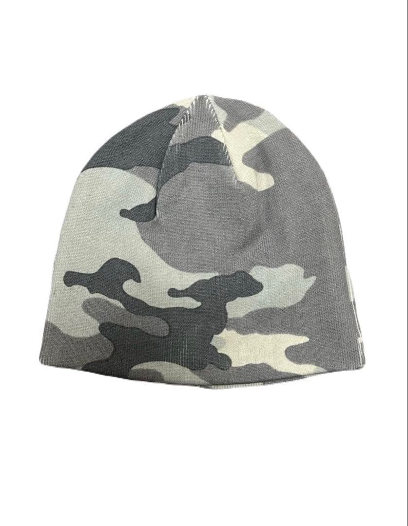 帽子 Camouflage Cross Leather Patch Beanie