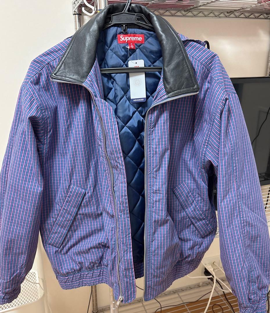 ジャケット・アウター Supreme Leather Collar Utility Jacket M