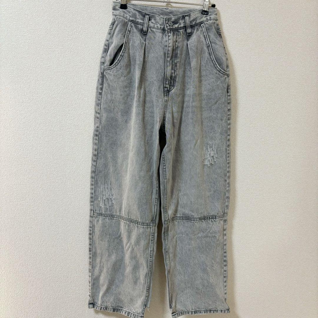 パンツ YENN HIGH RISE TUCK WIDE PANTS