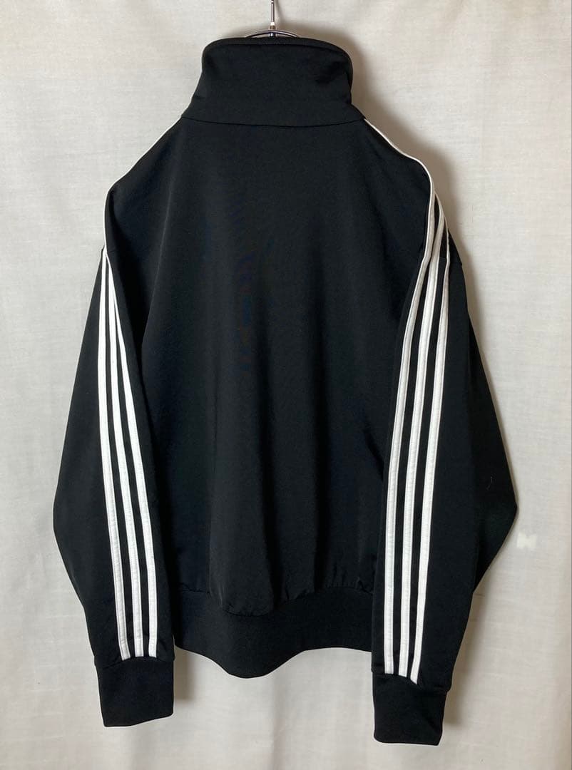 (専用)adidas刺繍トレフォイルロゴ×三本線ブラックジャージトラックJKT
