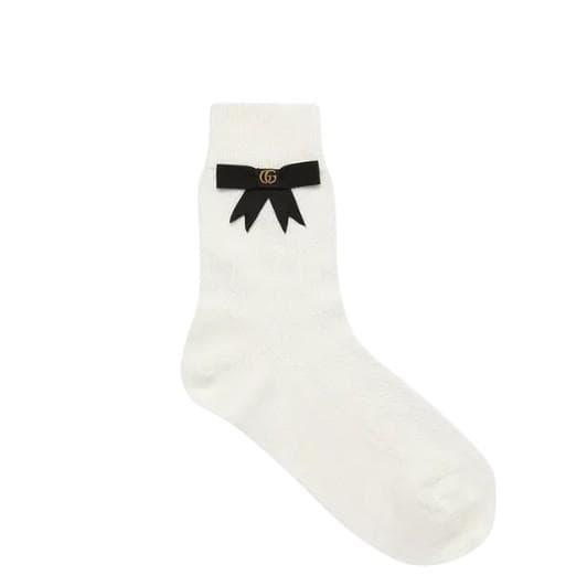 GUCCI グッチ ダブルG リボン コットンソックス Mサイズ 新品 未使用