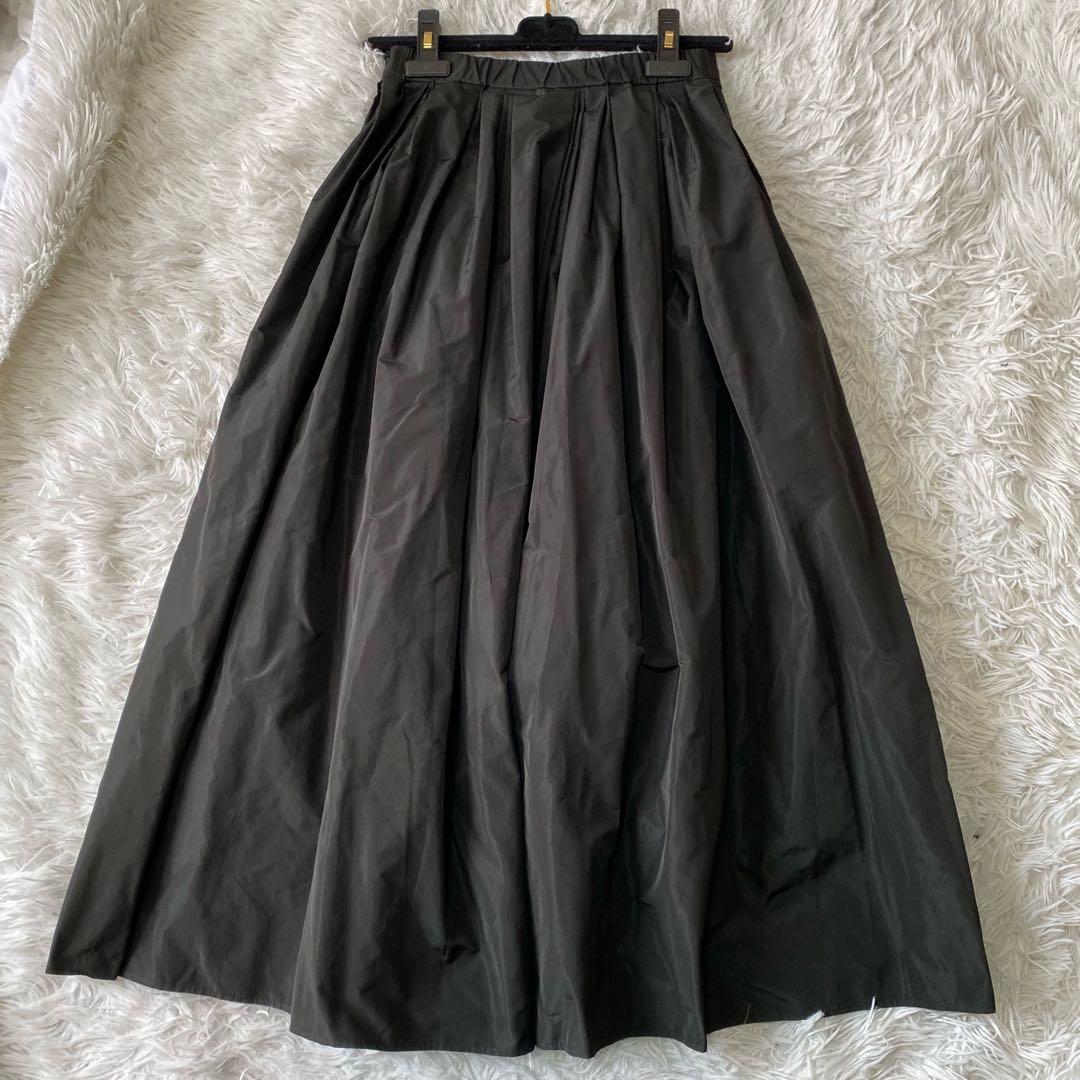 UNITED ARROWS タフタボリュームギャザースカート 25SS 36
