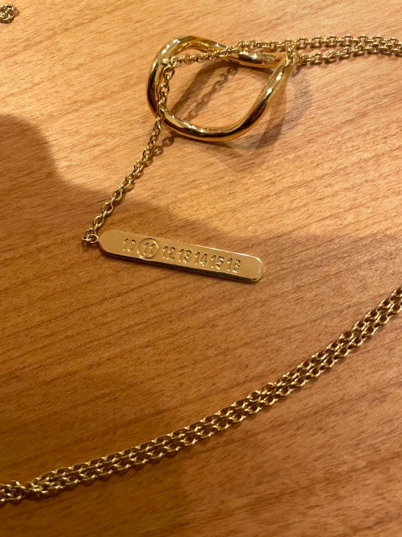 メゾンマルジェラ ゴールド　ネックレス　リング　Maison Margiela
