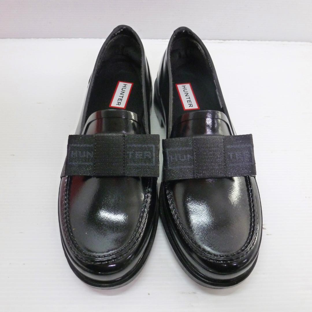 靴 HUNTER W REF BOW GLS PENNY LOAFER 25cm