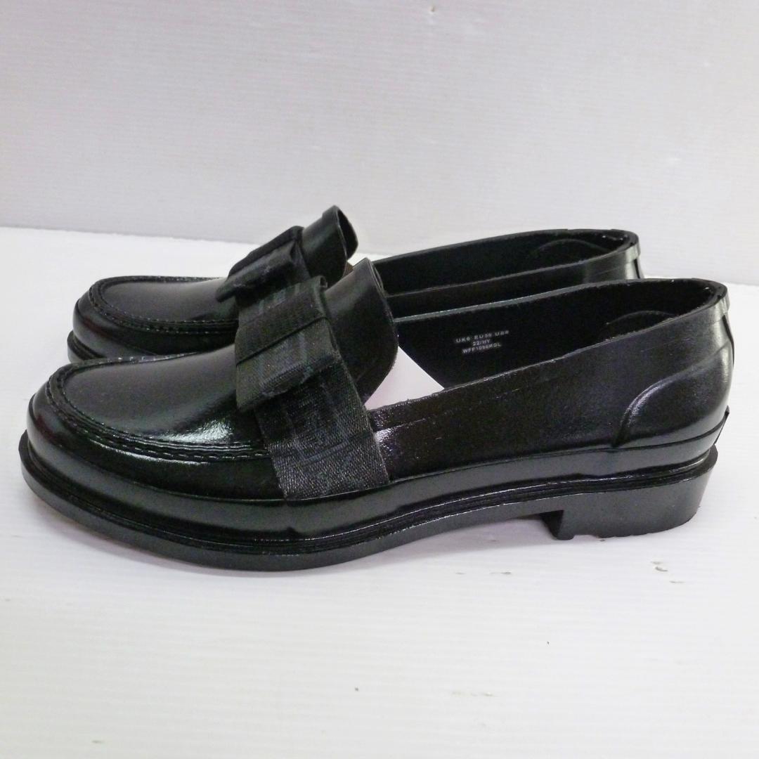 靴 HUNTER W REF BOW GLS PENNY LOAFER 25cm