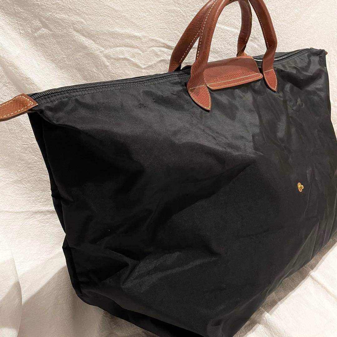 美品　ロンシャン プリアージュ トラベル　l ボストンバッグ トートバッグ 黒