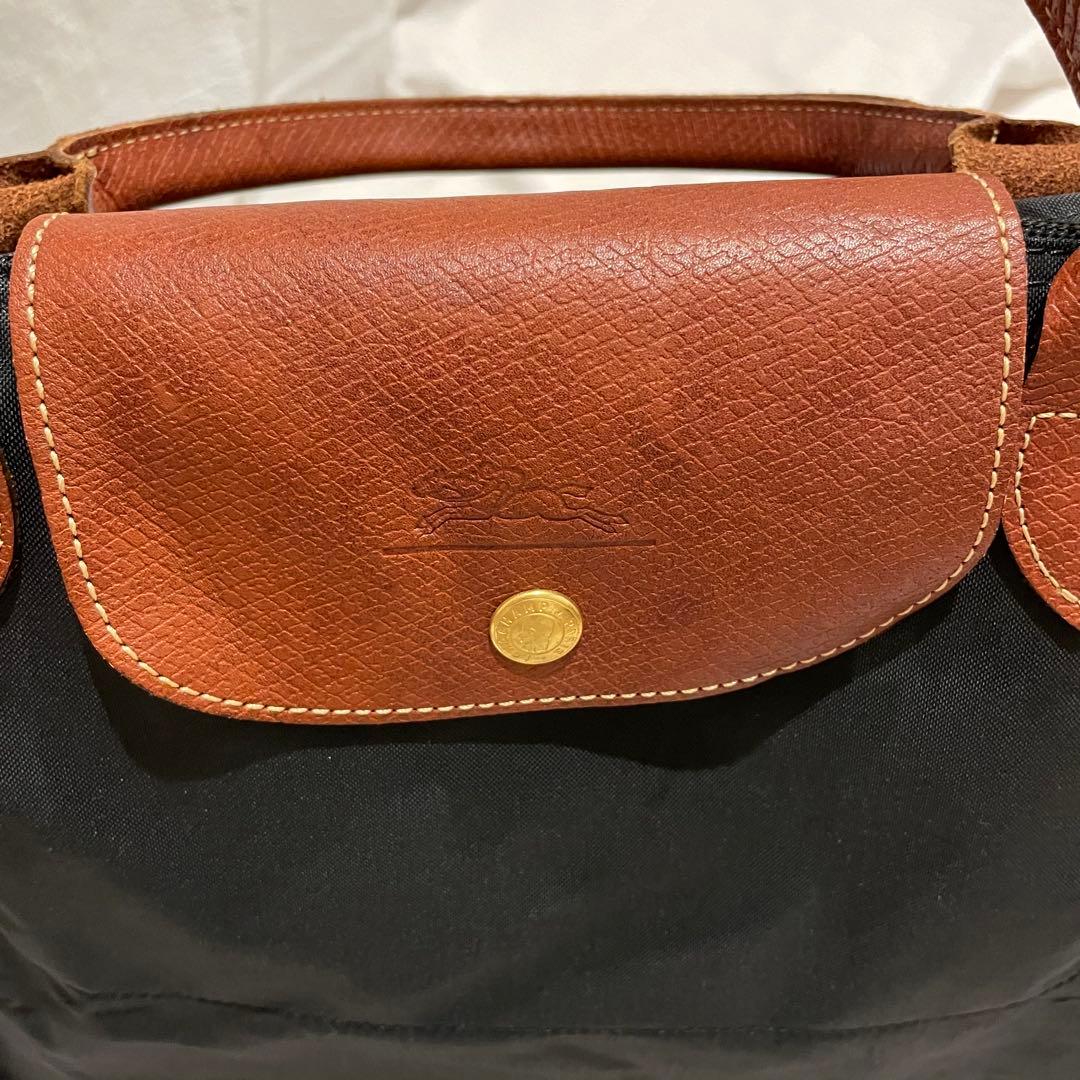 美品　ロンシャン プリアージュ トラベル　l ボストンバッグ トートバッグ 黒
