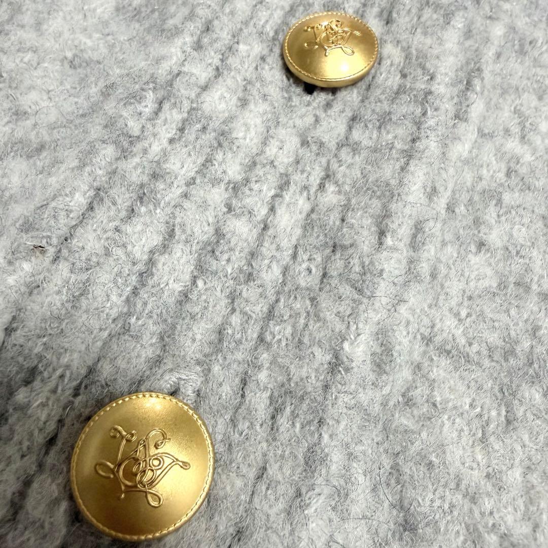 完売品✨️破格!セブンテン 2way ニット カーディガン 金ボタン グレー 羽織