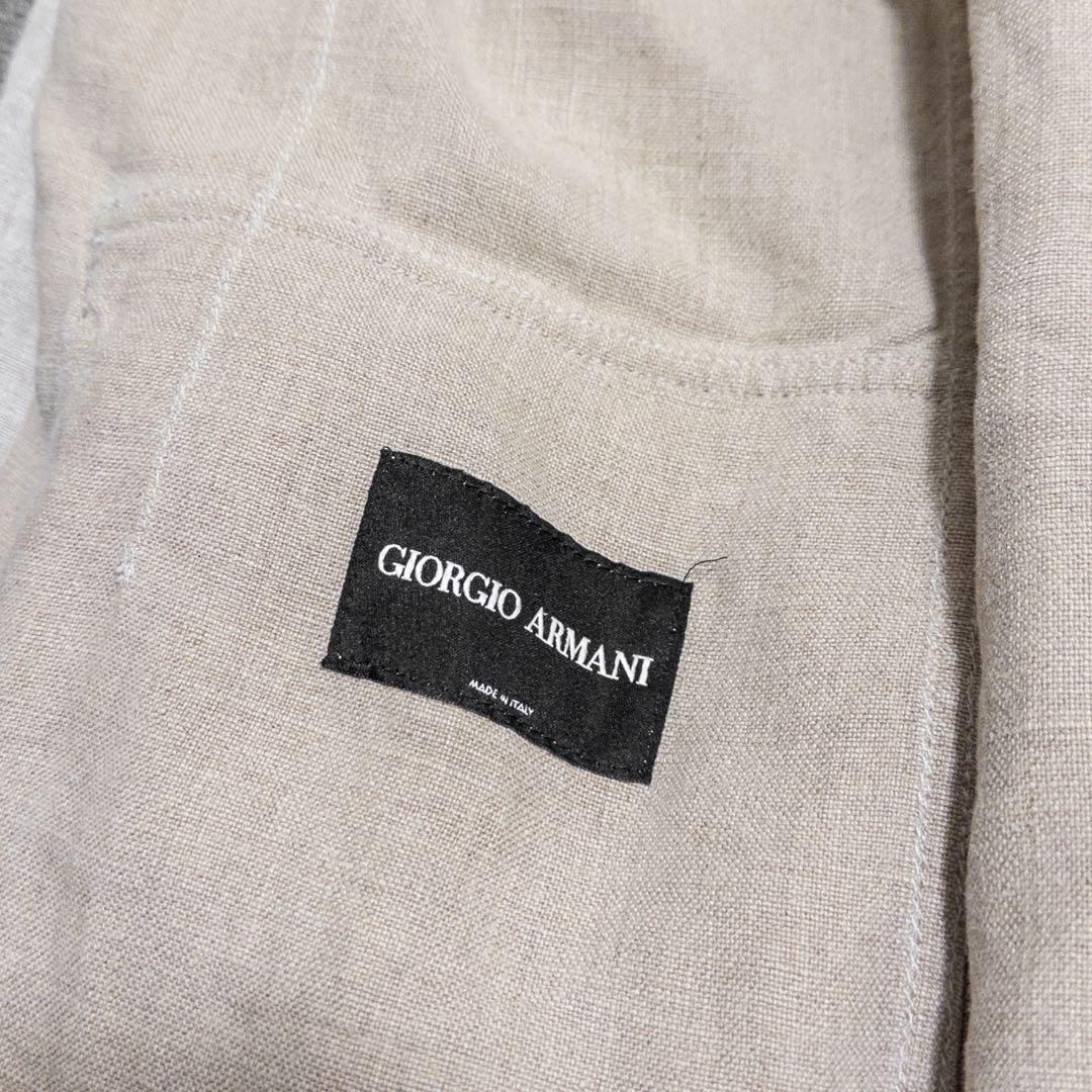 Giorgio Armani 90's スタンドカラー リネン ジャケット