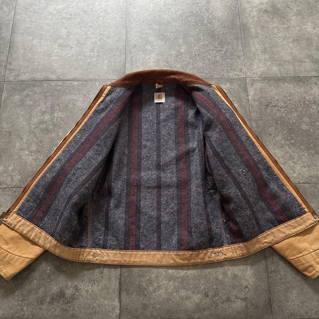 carhartt デトロイトジャケット　ブラウン　usa製 希少　美品　ベージュ
